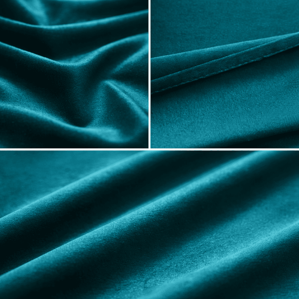 Rideau occultant velours vert émeraude