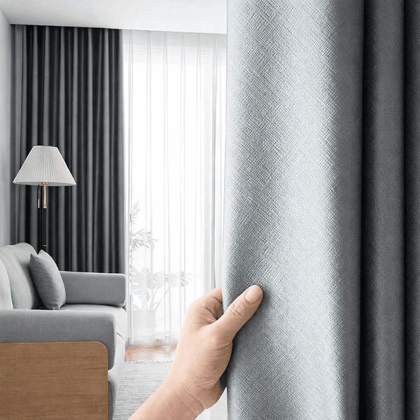 Rideau occultant à galon fronceur