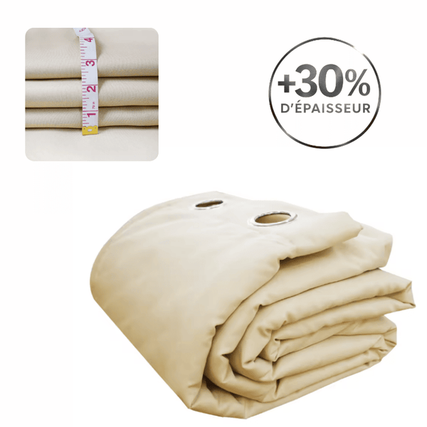Rideau thermique beige