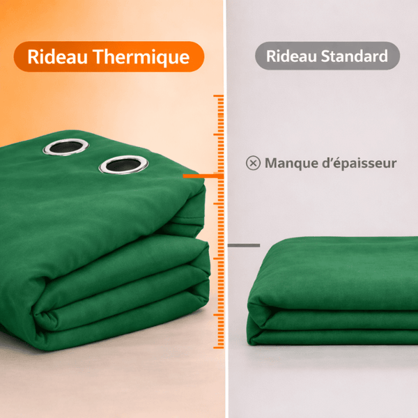Rideau thermique vert
