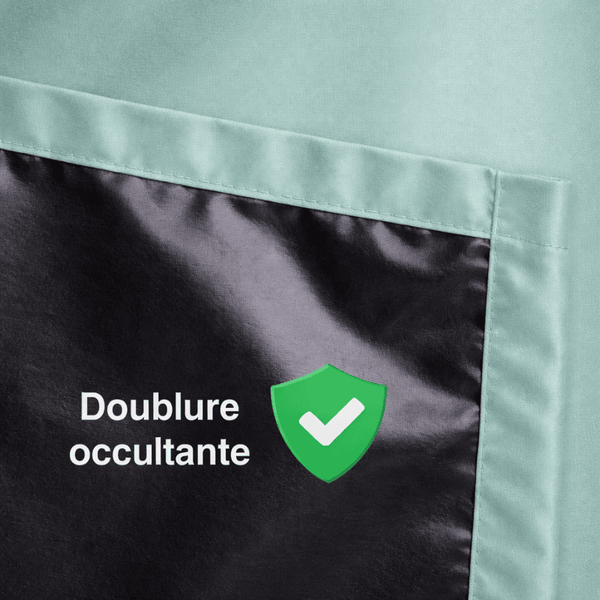 Rideau occultant vert sauge