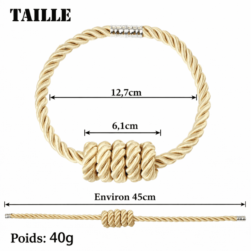 Embrasse rideau doré