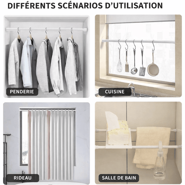 Tringle à rideau noir