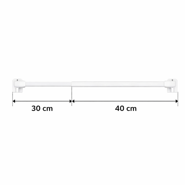 Tringle à rideaux blanche