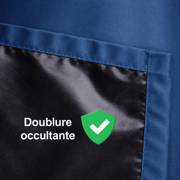 Rideau occultant bleu