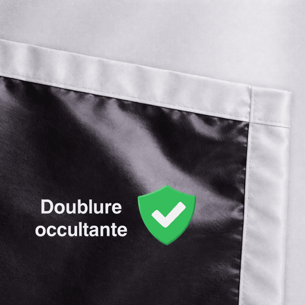 Rideau occultant gris