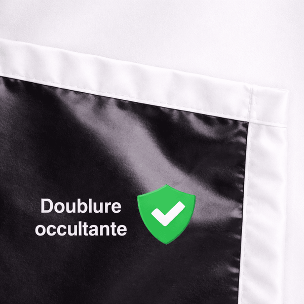 Rideau occultant blanc