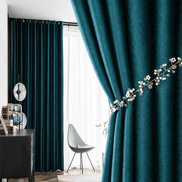 Rideau occultant à galon fronceur