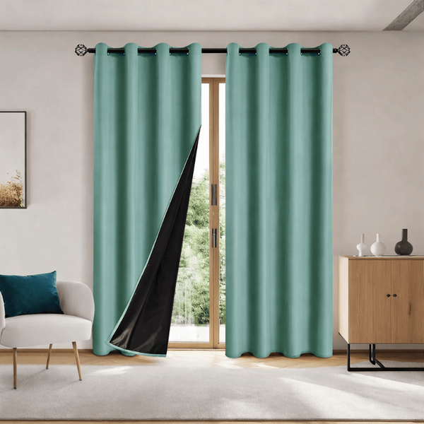 Rideau occultant vert sauge