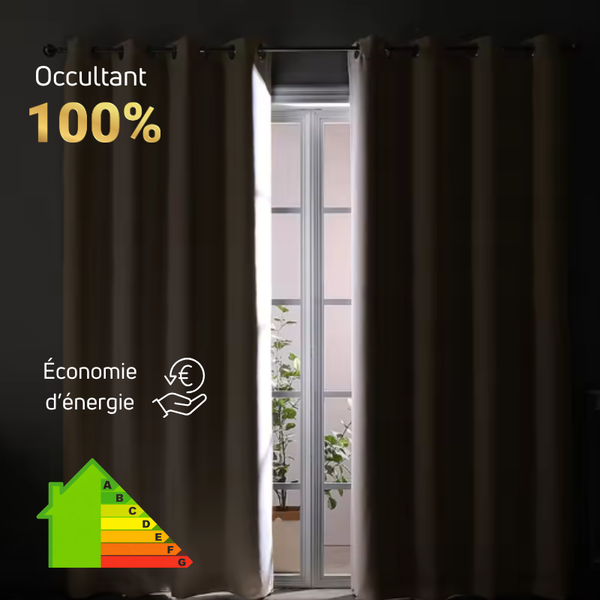 Rideau thermique vert