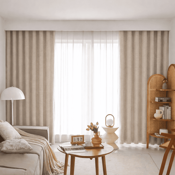 Rideau occultant en lin