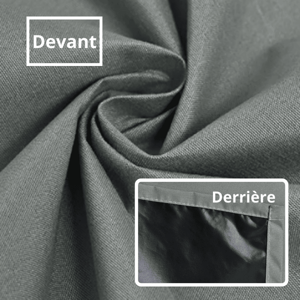 Rideau occultant kaki