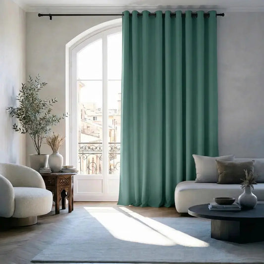 Rideau thermique vert sapin 3/1